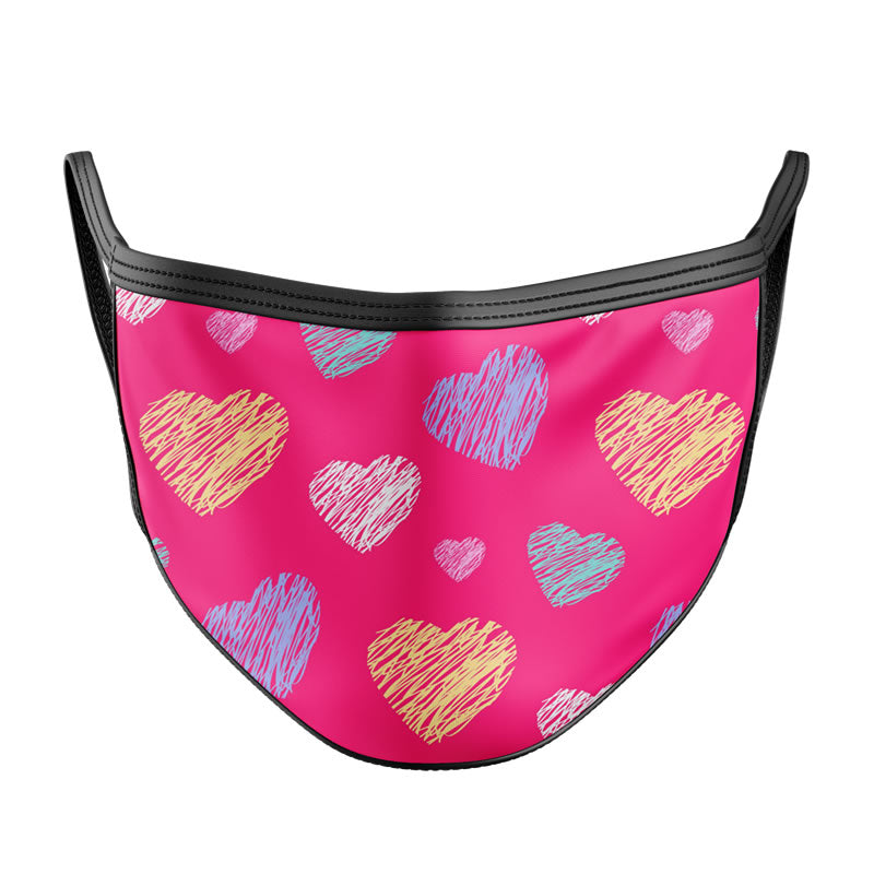 Pink Doodle Hearts